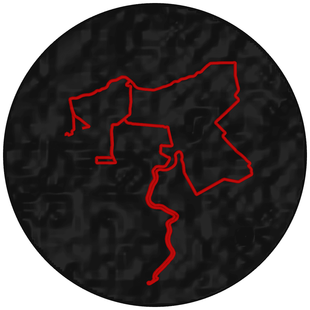 3D-render van de route van Amsterdam Marathon 2026